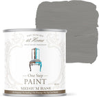 AMY HOWARD AT HOME Chalk-Based One Step Paint for Furniture, Cabinetry, Decor, Finish, and More | No Stripping, Sanding, or Priming | Medium Base | 16 Ounce | Selznick Grey