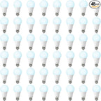 48 Pack A19 LED Bulbs 100W Equivalent, 13W Daylight 5000K LED Light Bulbs, E26 Medium Base, Non-Dimmable, 1500 Lumens, Ideal for Bedroom Living Room