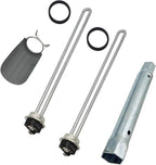 Water Heater Elements, 2 PCs Pack 4500W/240V, The Pack Including Element Wrench and Element Quick Change Tool, Fits Most Models of Dual Element Eletrical Water Heaters