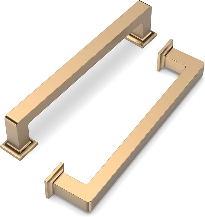 FILTA 5 Inch(128mm) Hole Centers Champagne Bronze Cabinet Pulls(Set of 10),Champagne Cabinet Pulls Zinc Alloy Kitchen Cabinet Handles Cabinet Hardware for Cabinets Cupboard Drawer