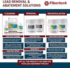 Fiberlock LeadSafe Cleaner, 1 Gallon, Lead Dust Cleaner, Controls & Removes Lead Dust After Renovation, Repair, Painting or Abatement Projects, Ideal for Walls, Windows, Floors, Doors, Trim & More