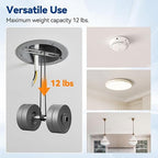 4" Old Work Ceiling Box, 18 CU. in. Round Electrical Box, PVC, UL Listed, 24 Pack