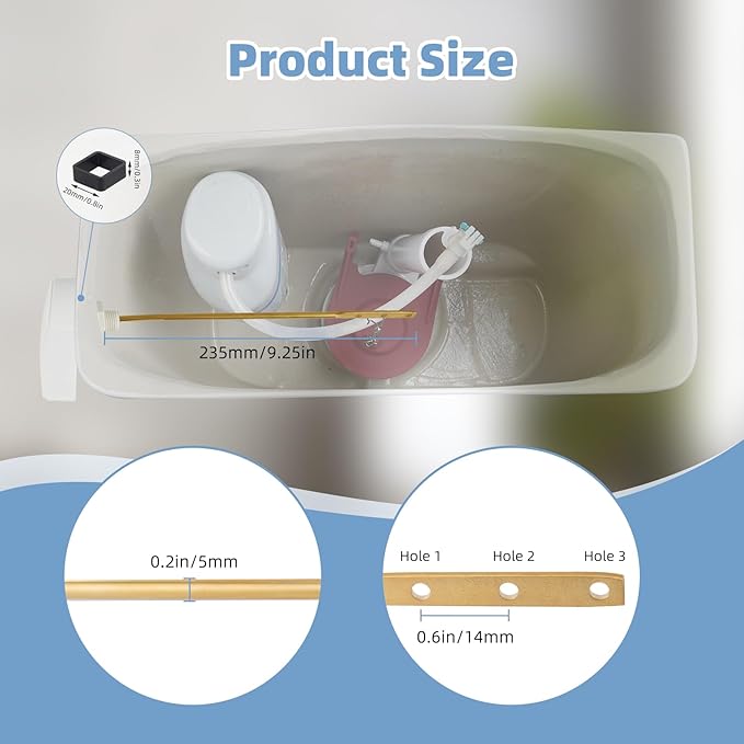 Hibbent Toilet Handle Replacement Compatible with TOTOTHU004-CP Trip Lvr for ST701, CST854, CST884,Side Mount Toilet Flush Handle, Flush Tank Lever, White