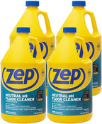 Zep Neutral pH Floor Cleaner. 1 Gallon (Case of 4) - ZUNEUT128 - Concentrated Pro Trusted All-Purpose Floor Cleaner