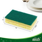 HOMEXCEL Sponges Kitchen 24pcs, Heavy Duty Sponges for Dishes, Scrub Cleaning Sponge for Non-Coated Cookware, Dishes, Pots, Pans, Dual Sided Dish Sponge for Kitchen, Household, Bathroom and More