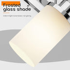 Vanity Lights Polished Chrome Bathroom Light Fixtures with White Frosted Glass Shade, Double Wall Sconces for Mirror Hallway Entrance Porch T001CH-L2