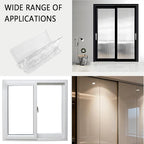 Sliding Door Lock Window Locks - 2-Pack, Childproof Sliding Glass Door Stopper, Home Security Door Lock、Patio Door Lock for Child Proof (Clear-2 Pack)