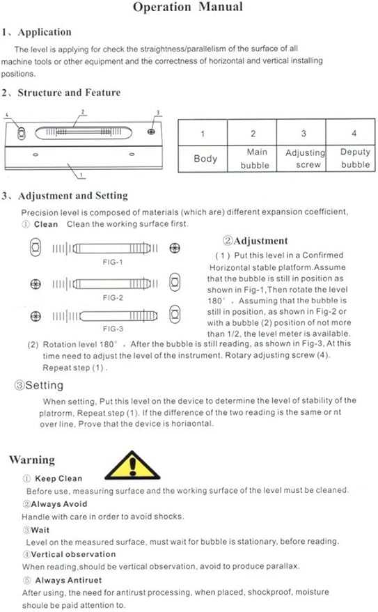 Accusize Industrial Tools 12 inch Master Precision Level in Fitted Box, Accuracy 0.0002'' /10'', S908-C687