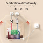 Electric Tank Water Heater-8 Gallon Under Sink Instant Hot Water for RV, Camper, Kitchen, Food Truck, 120V 1500W, Wall or Floor Mounted