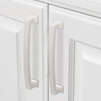 COTYKILEY 10 Pack 5 Inch(128mm) Brushed Satin Nickel Cabinet Handles Kitchen Cabinet Pulls Cabinet Door Handles Kitchen Cabinet Hardware