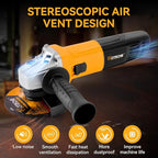 Hoteche 4-1/2-Inch Angle Grinder 6-Amp Compact Grinder Tool for Metalworking and Masonry Cutting (Tool Only)