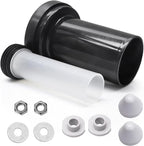 Wall Hung Toilet Gasket and Connector Set Compatible with Geberit 152.404.46.1/240.752.11.1-Includes Drain Pipe,Flush Pipe,Nuts,Washers,Installation Kit Bowl Replacement