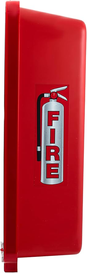 Fire Extinguisher Cabinet Fire Extinguisher Box Outdoor Fire Cabinet Mounted Fire Extinguisher Cabinet Fire Extinguisher Cover (Red with Clear Pull-Cover, Rx350, Plastic, 5 Pounds, 5, AKA1)