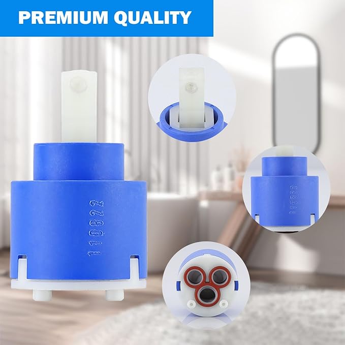 K35A Faucet Cartridge, Replacement Cartridge Compatible with La Torre, Gerber, Danze & Moen, Single Lever Shower Tub Repair, Tub Faucet Cartridges, Kitchen & Bathroom Faucet Cartridge Replacement