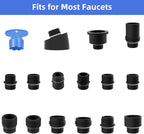 iFealClear Kitchen Faucet Head Replacement, 3 Modes Pull Down Faucet Spray Head Replacement Compatible with Moen Delta Kitchen Sink Faucet, 15 Adapters Available, Oil Rubbed Bronze