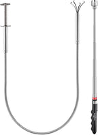 2 Pack Pickup Tool Set, 25 LB Telescoping Magnet Grabber Tool with Pocket Clip and 24 IN Flexible Claw Grabber Reacher Tool, Combo Grabbing Set with Anti-Rust Zinc Coating for Multipurpose Picking up