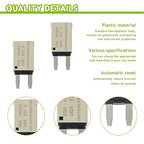 25A DC 12V-14V Auto Reset Circuit Breaker ATM Low Profile T1 Mini Blade Fuses Breakers for Car Trucks Marine Boat RV Solar and More,2 Pack