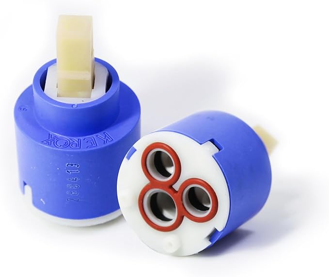 Kerox K35A Faucet Cartridge, Replacement Cartridge Compatible with La Torre, Gerber, Danze & Moen, Single Lever Shower Tub Repair, KN35A 35mm 1 3/8" Mixer Tap Cartridge Replacement (1 Pack)