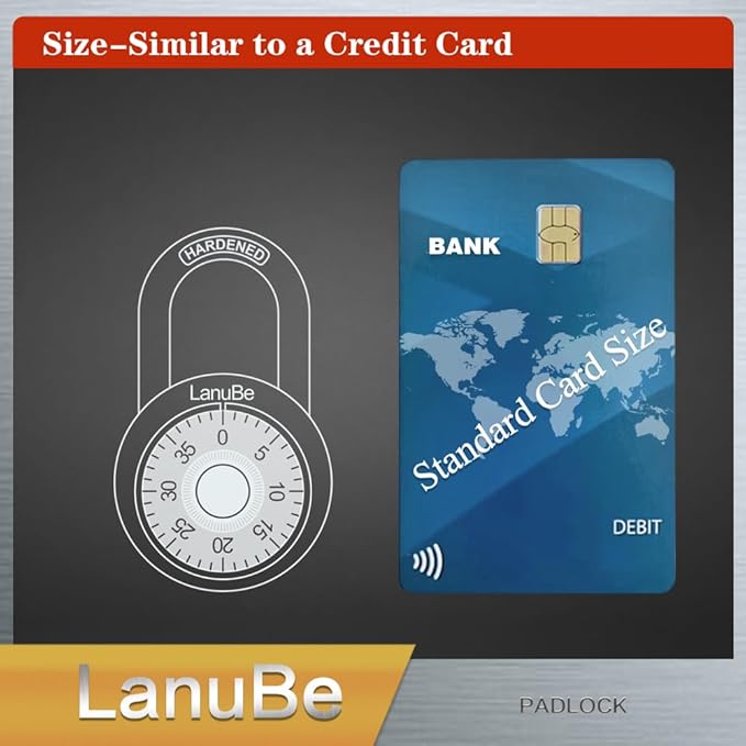 LanuBe Lock Standard Dial Combination Lock, 2 in. Wide, with Different Combinations, Black Turnplate, Pack of 16; Lock for School, Employee, Gym & Sports Locker, Case, Toolbox, and so on