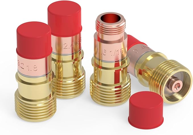 TOOLIOM 49PCS TIG Welding Torch Accessories Kit Stubby Gas Lens Glass Cup Ceramic Cup Back Cap Kit for WP-17/18/26