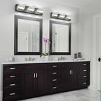 Black Vanity Lights 3 Light Bar Light for Bathroom 20 Inch Mirror Light Fixtures Black Bath Lamps above Mirror 18W Vanity Sconces Modern Bathroom Sink Lights Acrylic Wall Lighting for Restroom