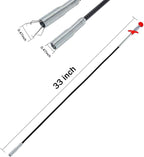 Drain Snake Hair Drain Clog Remover 33 Inch Flexible Grabber Claw Pick Up Reacher Tool - Gutter Cleaning Tools for Home Sink, Bathroom Tub,Drain, Toilet, Tight Spaces