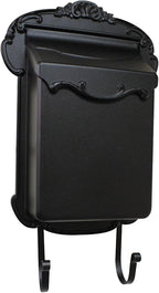 Special Lite Victoria Vertical Wall Mount Mailbox - Black Aluminum Mailbox for Wall Mount - SVV-1013-BLK