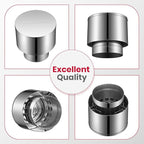 GASLAND 3.54'' Rain Cap for Tankless Water Heater BS158 BE158, Stainless Steel Round Rain Proof Windproof Cap, Easy Installation, Perfect for Outdoor Installation