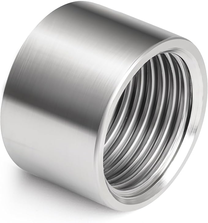 TAISHER 1PCS 304 Stainless Steel Cast Pipe Fitting, Coupling, 3" x 3" NPT Female Threaded