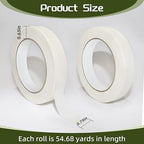 220 Yards Freezer Tape, Writable Surface, Low Temperature Resistance, Easy Tear and Residue-Free Removal, Ideal for Food Containers and Refrigerators, Includes 4 Rolls, Each 0.79 Inch by 55 Yards