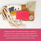 Country Chic All-in-One Chalk Paint for Furniture, Cabinets, Home Decor, Eco-Friendly, Matte Finish, Built-In Primer & Top Coat for Wood, Metal - Raspberry Sorbet (Pink) - 8 oz (237 ml)