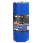 ADHES Upgrade Blue Painters Tape, Masking Tape for Painting 6 Rolls x 2 Inch x 60 Yards, Blue Paint Tape No Residue Outdoor Anti UV Multi Surface Use, Total 360 Yards
