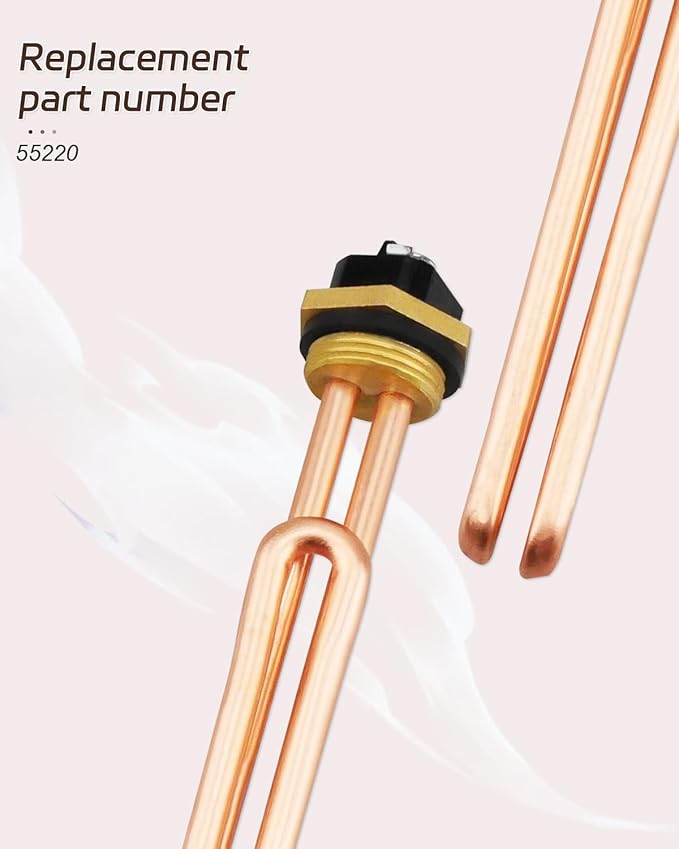 HE 55220 Water Heater Element, Fit for Eco Smart ECO POU 6 ECO 8 ECO 11 Tankless Electric Water Heater, Water Heating Element 5.5KW 220V or 6KW 240V, Screw-in 2Packs