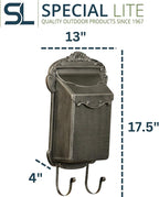 Special Lite Victoria Vertical Wall Mount Mailbox - Swedish Silver Aluminum Mailbox for Wall Mount - SVV-1013-SW