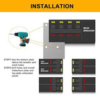 Generator Interlock Kit Compatible with GE General Electeric Vertical Main 150 and 200 Amp Panels,for Siemens 200 Amp Panel Interlock Kit,2 1/4 Inch Spacing spacing Between Main and Branch Breake