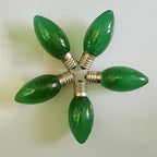 C9 Christmas Light Replacement Bulbs, 25 Pack Clear Green Christmas Light Bulbs, E17 Intermediate Base Bulb for Outdoor String Lights St Patricks Day Xmas Lights, 7Watt