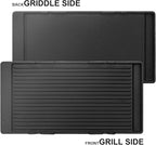 Akicon 48 Inch Freestanding Gas Range - 6.7 cu. ft. Double Rapid Convection Oven - Gas Stove with 8 Sealed Burners & a Griddle, Heavy Duty Cast Iron Grates (White & Copper)