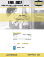 Brilliance Metal Polish and Preservative, Professional Grade, Case of 12