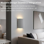 White Gypsum Modern LED Wall Sconces Wall Lighting Set of 2, Indoor Hardwired Walls Mount Light Fixtures Up Down Lamp for Hallway Bedroom Living Room Dining Room【Bulbs Included】