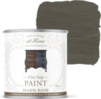 AMY HOWARD AT HOME Chalk-Based One Step Paint for Furniture, Cabinetry, Decor, Finish, and More | No Stripping, Sanding, or Priming | Dark Base | 16 Ounce | Graphite