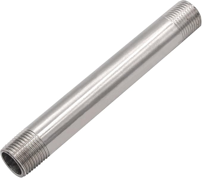 1/2" X 1/2“ NPT Male Nipple Stainless Steel 304 Cast Pipe Coupling fitting 6" Length