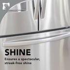 Weiman Stainless Steel Cleaner and Polish - Protects Appliances from Fingerprints and Leaves a Streak-Free Shine for Refrigerator, Dishwasher, Oven, Grill, 22 oz, 6 Pack