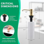 Fapully Commercial Kitchen Faucets with Pull Down Sprayer Brushed Gold LED Single Handle Faucet for Kitchen Sink, Kitchen Faucet with Soap Dispenser and Deck Plack for 4 Hole