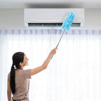 Tanlade 24 Pcs Microfiber Feather Duster for Cleaning 13-31 Inch Extendable Cobweb Dusters Ceiling Fan Duster Washable Bendable Tool for Office Car Window Furniture (Bright Color)