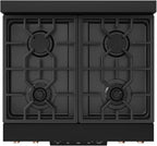 Gordon Ramsay by THOR Kitchen 30 Inch Professional Liquid Propane Range with Tilt Panel Touch Control in Black/Rose Gold
