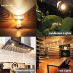 Vinaco MR16 Bulb，10Pack MR16 Halogen Bulb 50W GU5.3 Base, 800LM High Output MR16 12V 50W Halogen, 2800K Warm White MR 16 Dimmable with Clear Glass Cover, MR 16 GU5.3 for Landscape, Track Lights