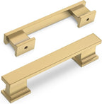 COTYKILEY 10 Pack 3.75 Inch(96mm) Champagne Bronze Cabinet Handles Gold Kitchen Cabinet Pulls Cabinet Door Handles Kitchen Cabinet Hardware