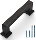 10 Pack 3"(76mm) Oil Rubbed Bronze Cabinet Pulls Kitchen Cabinet Handles Drawer Pulls Cupboard Hardware for Cabinets CK0078