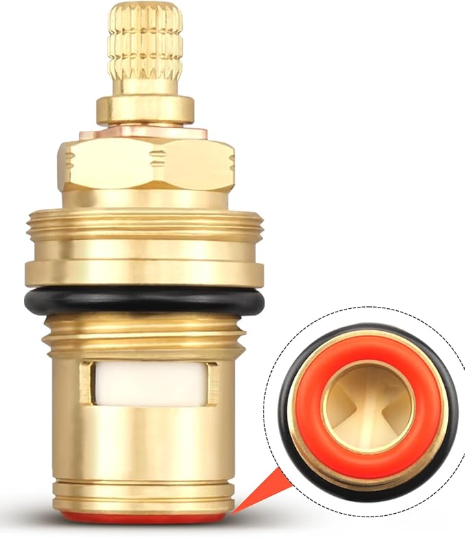 Ceramic Cartridge Assembly 013787-45, Faucet Filter Element Replacement Fit for T&S Brass Faucets, Pressure 20PSI-125PSI, Temperature 40F-140F