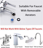 Brass Faucet Diverter Valve with Quick Connection, Faucet Diverter Valve From Sink To Garden Hose/Shower Hose, Washing Machine/Dishwasher,for Bathroom/Kitchen (chrome)